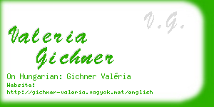 valeria gichner business card